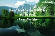 Thomas Alva Edison Quote