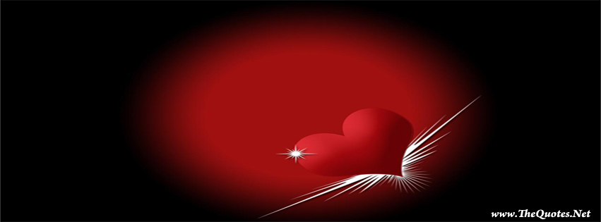 Facebook Cover Image - Red Heart - TheQuotes.Net