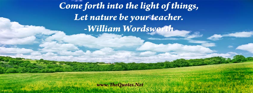 Facebook Cover Image - William Wordsworth Quote 